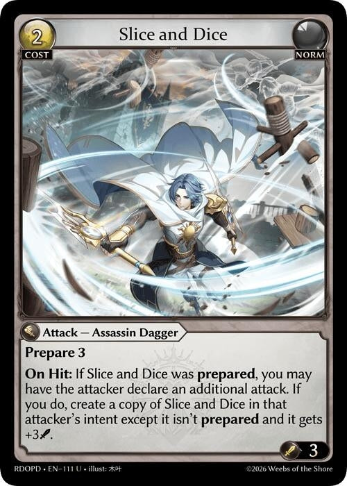 Image for Slice and Dice (111) (Radiant Origins: Pantheon) - Grand Archive TCG