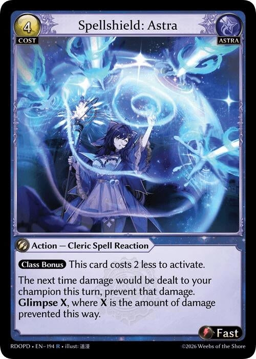 Image for Spellshield: Astra (194) (Radiant Origins: Pantheon) - Grand Archive TCG