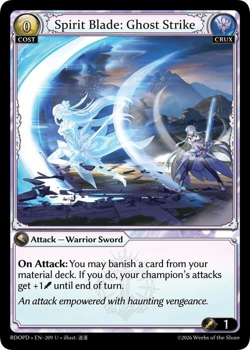 Image for Spirit Blade: Ghost Strike (209) (Radiant Origins: Pantheon) - Grand Archive TCG