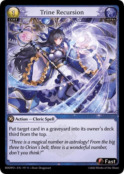 Image for Trine Recursion (197) (Radiant Origins: Pantheon) - Grand Archive TCG
