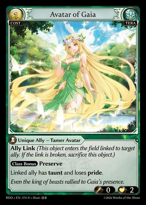 Image for Avatar of Gaia (374) (Radiant Origins) - Grand Archive TCG