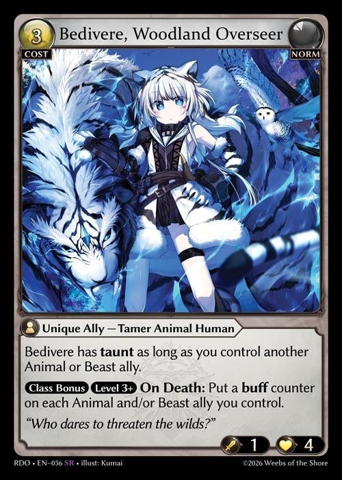 Image for Bedivere, Woodland Overseer (056) (Radiant Origins) - Grand Archive TCG