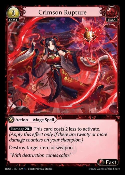 Image for Crimson Rupture (339) (Radiant Origins) - Grand Archive TCG