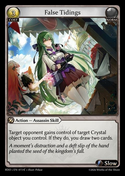 Image for False Tidings (073) (Radiant Origins) - Grand Archive TCG