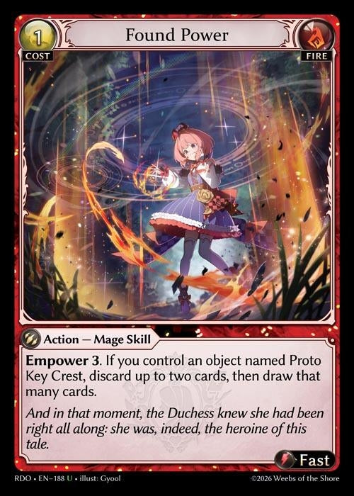 Image for Found Power (188) (Radiant Origins) - Grand Archive TCG