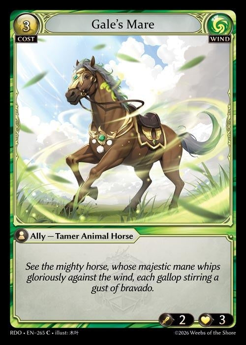 Image for Gale's Mare (265) (Radiant Origins) - Grand Archive TCG