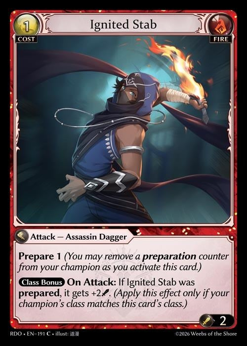 Image for Ignited Stab (191) (Radiant Origins) - Grand Archive TCG
