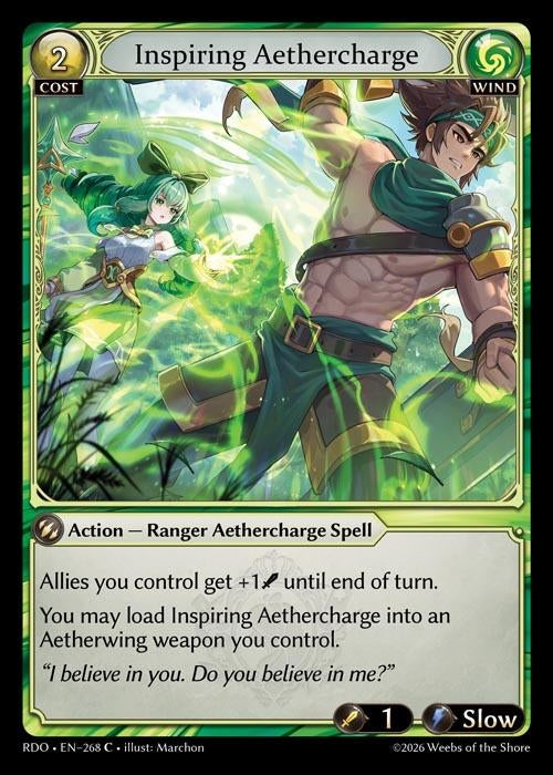 Image for Inspiring Aethercharge (268) (Radiant Origins) - Grand Archive TCG
