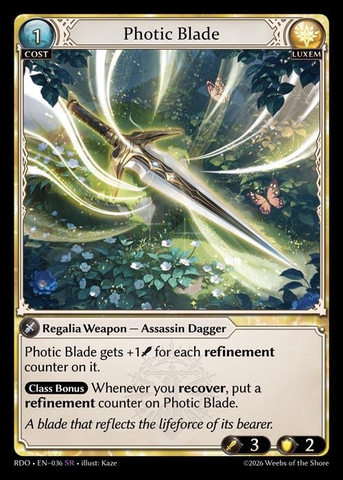 Image for Photic Blade (036) (Radiant Origins) - Grand Archive TCG