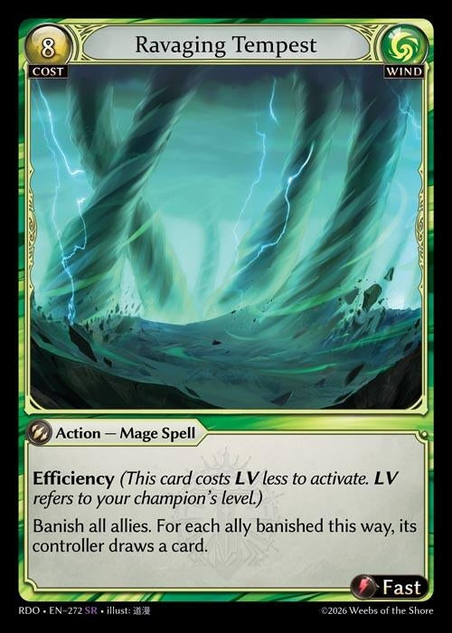 Image for Ravaging Tempest (272) (Radiant Origins) - Grand Archive TCG