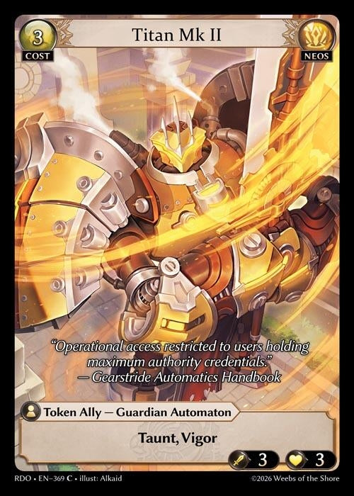 Image for Titan Mk II (369) (Radiant Origins) - Grand Archive TCG