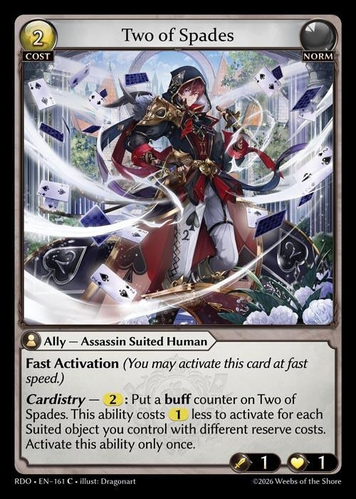 Image for Two of Spades (161) (Radiant Origins) - Grand Archive TCG