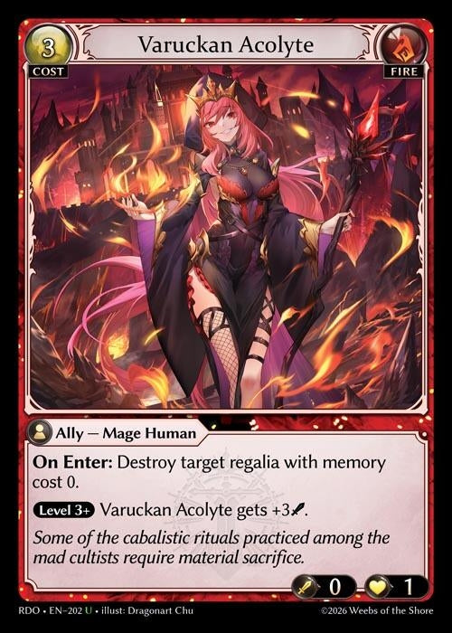 Image for Varuckan Acolyte (202) (Radiant Origins) - Grand Archive TCG