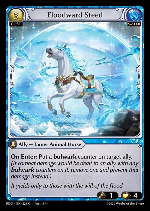 Image for Floodward Steed (Curio Foil) (221) (Radiant Origins) - Grand Archive TCG