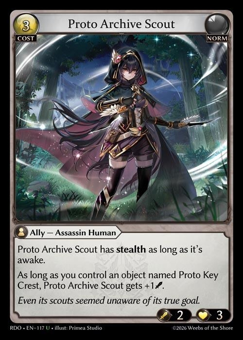 Image for Proto Archive Scout (Curio Foil) (117) (Radiant Origins) - Grand Archive TCG
