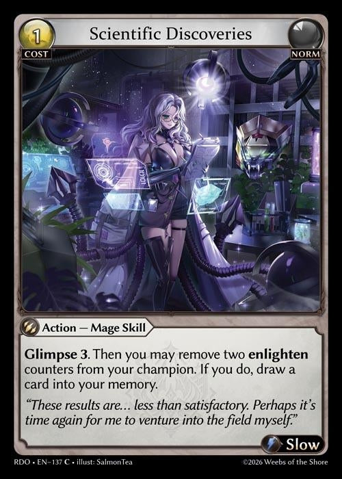 Image for Scientific Discoveries (Curio Foil) (137) (Radiant Origins) - Grand Archive TCG