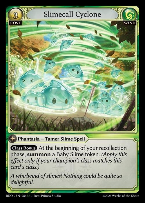 Image for Slimecall Cyclone (Curio Foil) (284) (Radiant Origins) - Grand Archive TCG