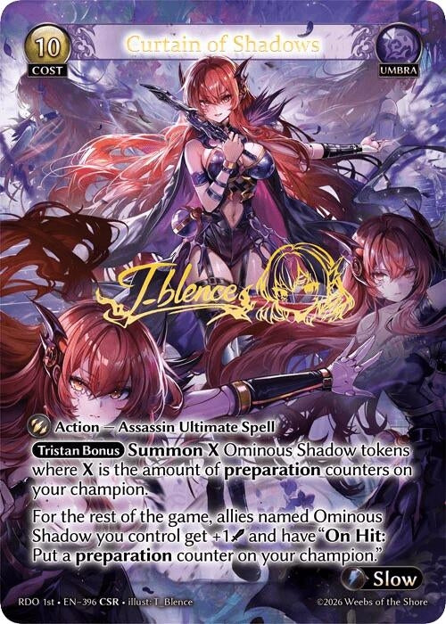 Image for Curtain of Shadows (CSR) (396) (Radiant Origins) - Grand Archive TCG