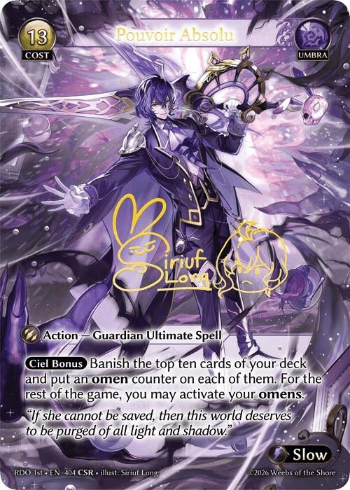 Image for Pouvoir Absolu (CSR) (404) (Radiant Origins) - Grand Archive TCG