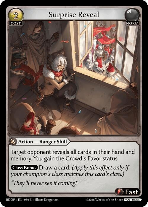 Image for Surprise Reveal (050) (Radiant Origins: Pantheon) - Grand Archive TCG