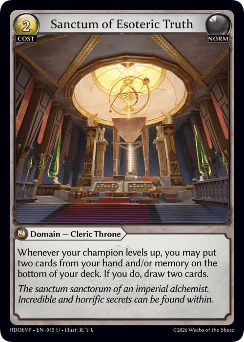 Image for Sanctum of Esoteric Truth (015) (Radiant Origins Event Pack) - Grand Archive TCG