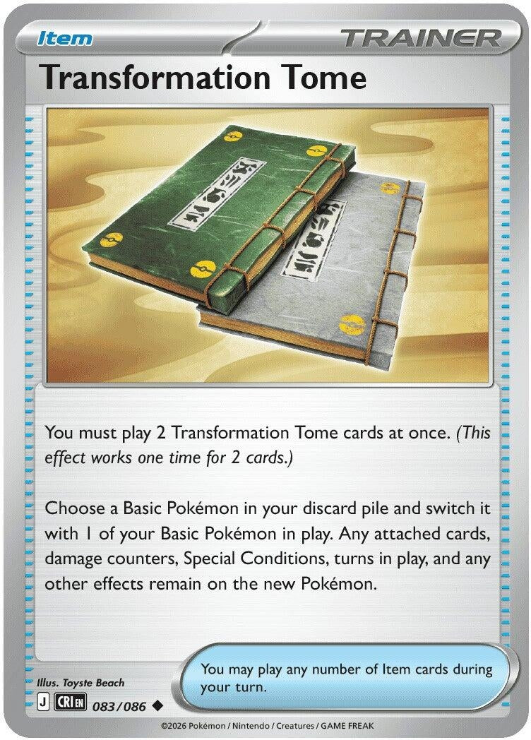 Image for Transformation Tome (083/086) (ME04: Chaos Rising) (CRI) - Pokemon