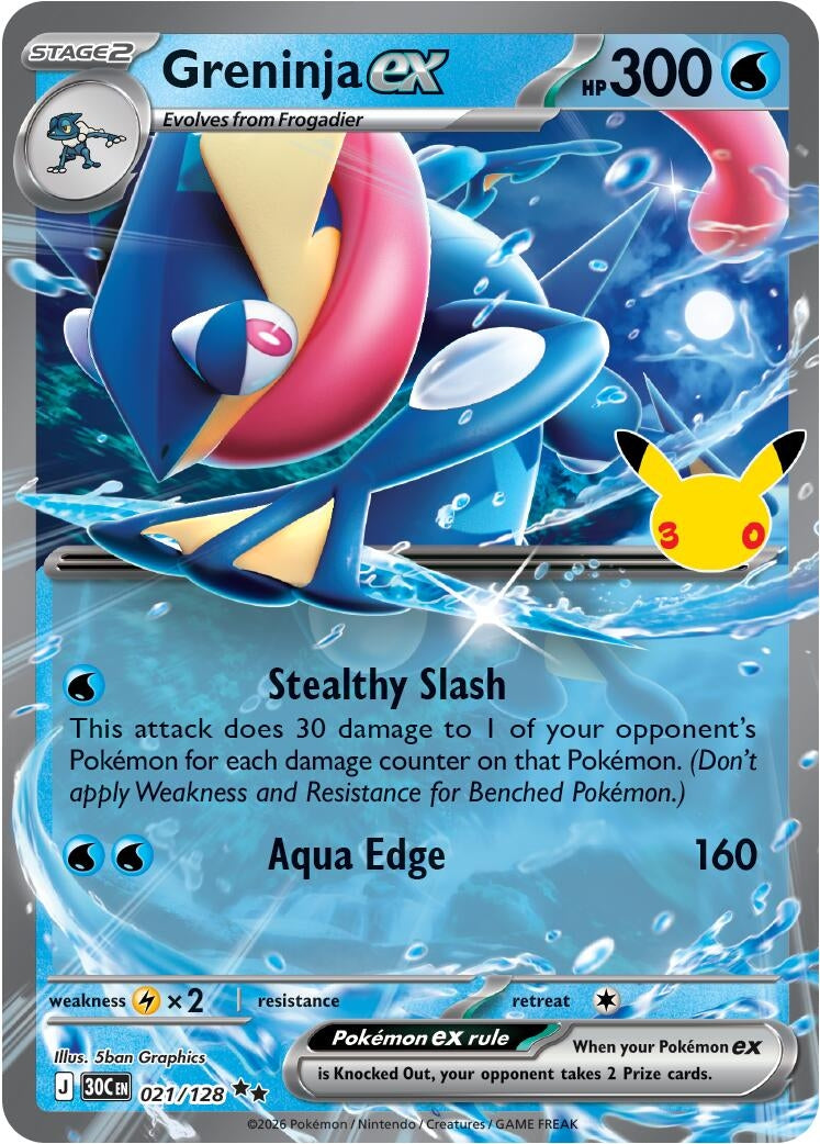 Greninja ex (021/128) (ME: 30th Celebration) (30C)