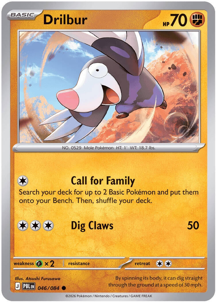 Drilbur (046/084) (ME05: Pitch Black) (PBL)