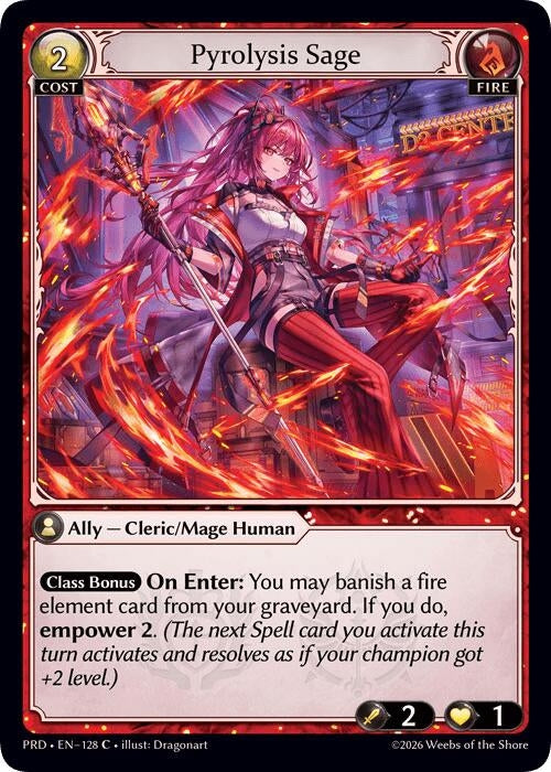Image for Pyrolysis Sage (128) (.asphodel/paradise) (PRD) - Grand Archive TCG