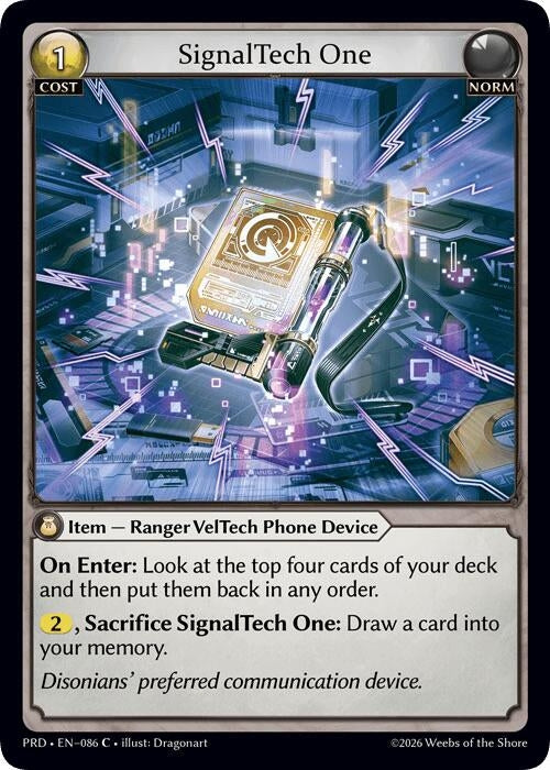 Image for SignalTech One (086) (.asphodel/paradise) (PRD) - Grand Archive TCG