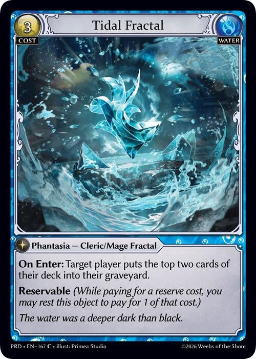 Image for Tidal Fractal (167) (.asphodel/paradise) (PRD) - Grand Archive TCG