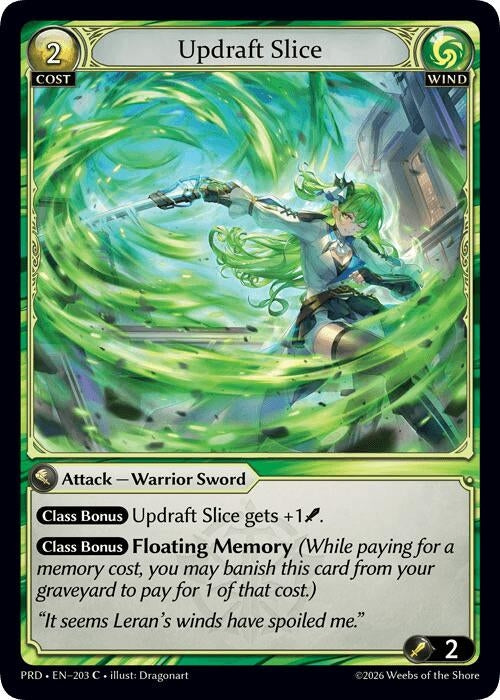 Image for Updraft Slice (203) (.asphodel/paradise) (PRD) - Grand Archive TCG