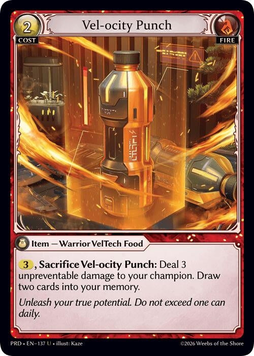 Image for Vel-ocity Punch (137) (.asphodel/paradise) (PRD) - Grand Archive TCG