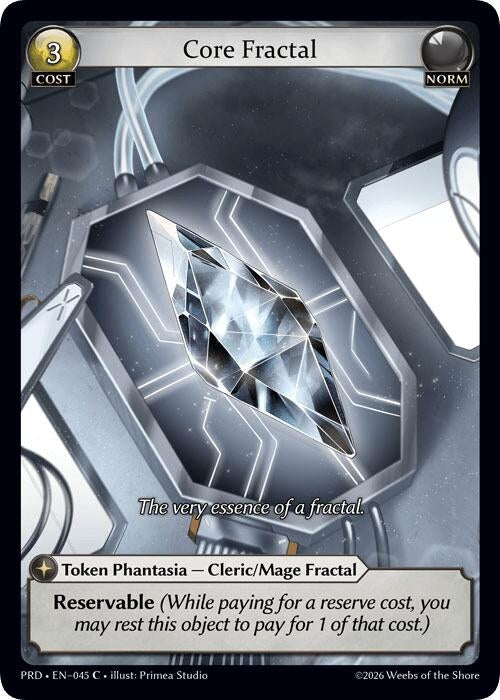 Image for Core Fractal (Interference Curio Foil) (045) (.asphodel/paradise) (PRD) - Grand Archive TCG