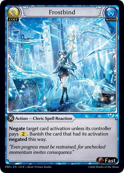 Image for Frostbind (Interference Curio Foil) (155) (.asphodel/paradise) (PRD) - Grand Archive TCG