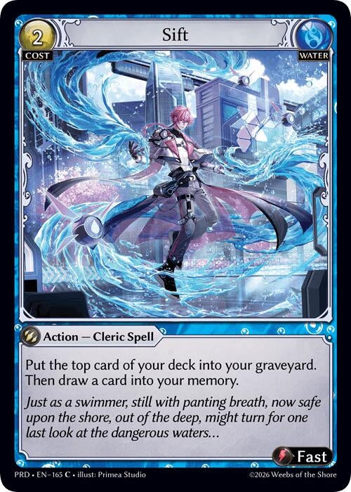 Image for Sift (Interference Curio Foil) (165) (.asphodel/paradise) (PRD) - Grand Archive TCG