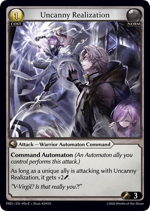 Image for Uncanny Realization (Interference Curio Foil) (096) (.asphodel/paradise) (PRD) - Grand Archive TCG