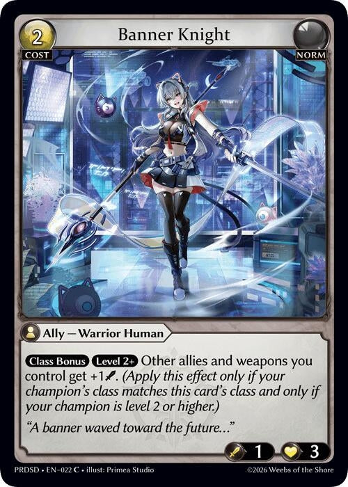 Image for Banner Knight (022) (.asphodel/paradise Starter Decks) (PRDSD) - Grand Archive TCG