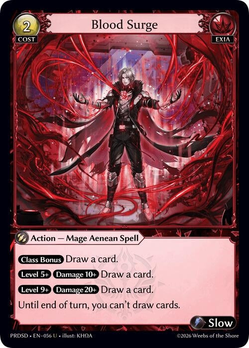 Image for Blood Surge (056) (.asphodel/paradise Starter Decks) (PRDSD) - Grand Archive TCG