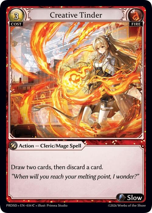 Image for Creative Tinder (034) (.asphodel/paradise Starter Decks) (PRDSD) - Grand Archive TCG