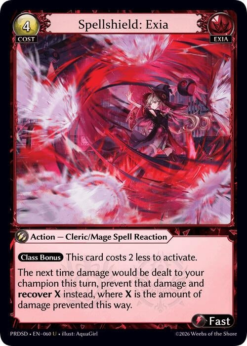 Image for Spellshield: Exia (060) (.asphodel/paradise Starter Decks) (PRDSD) - Grand Archive TCG