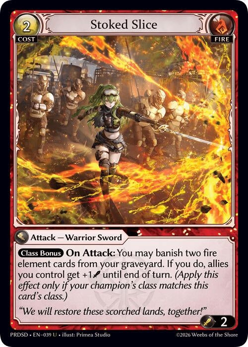 Image for Stoked Slice (039) (.asphodel/paradise Starter Decks) (PRDSD) - Grand Archive TCG