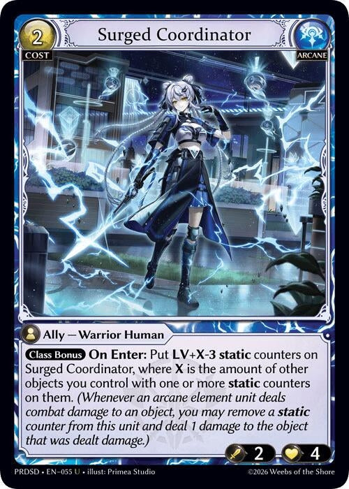 Image for Surged Coordinator (055) (.asphodel/paradise Starter Decks) (PRDSD) - Grand Archive TCG
