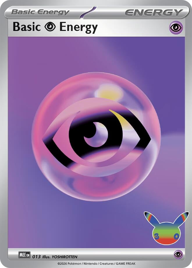 Basic Psychic Energy - 013 (30th Celebration) (013) (MEE: Mega Evolution Energies) (MEE)