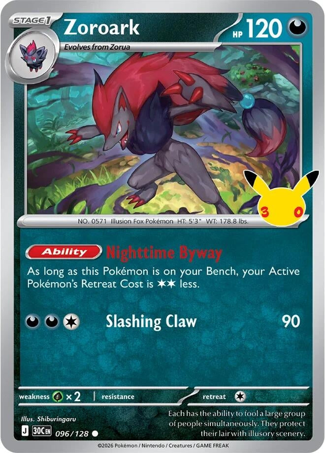 Zoroark (096/128) (ME: 30th Celebration) (30C)