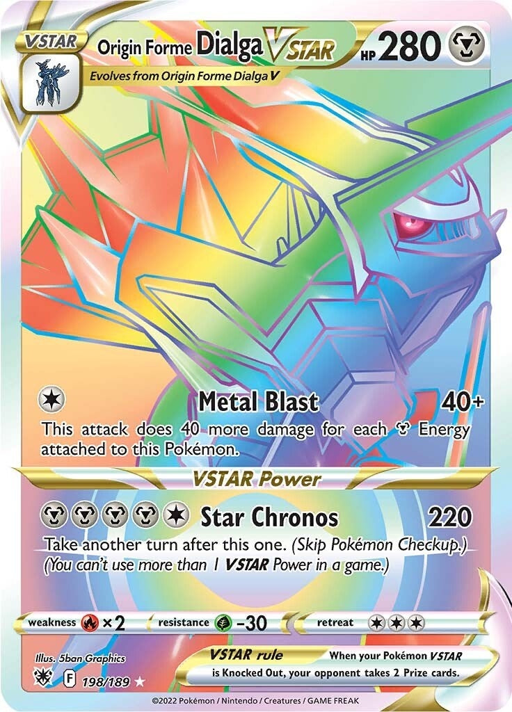 Image for Origin Forme Dialga VSTAR - 198/189 (Secret) (198/189) (SWSH10: Astral Radiance) - Pokemon
