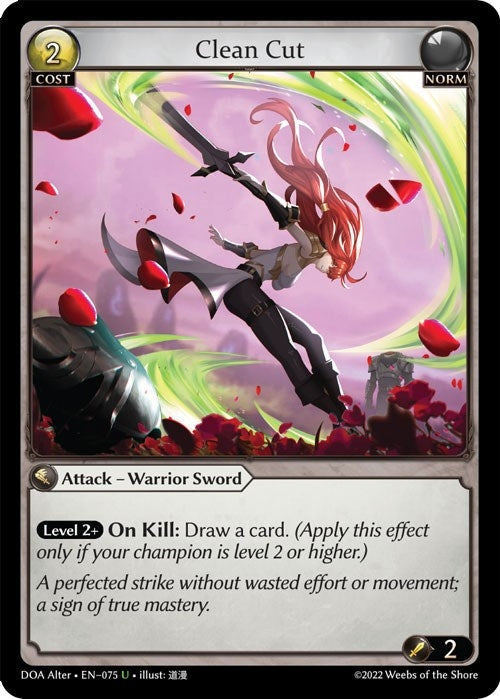 Image for Clean Cut (075) (Dawn of Ashes Alter Edition) - Grand Archive TCG