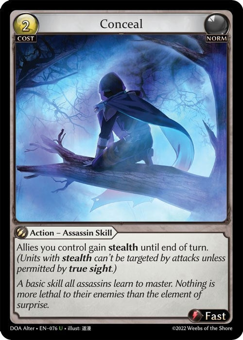 Image for Conceal (076) (Dawn of Ashes Alter Edition) - Grand Archive TCG