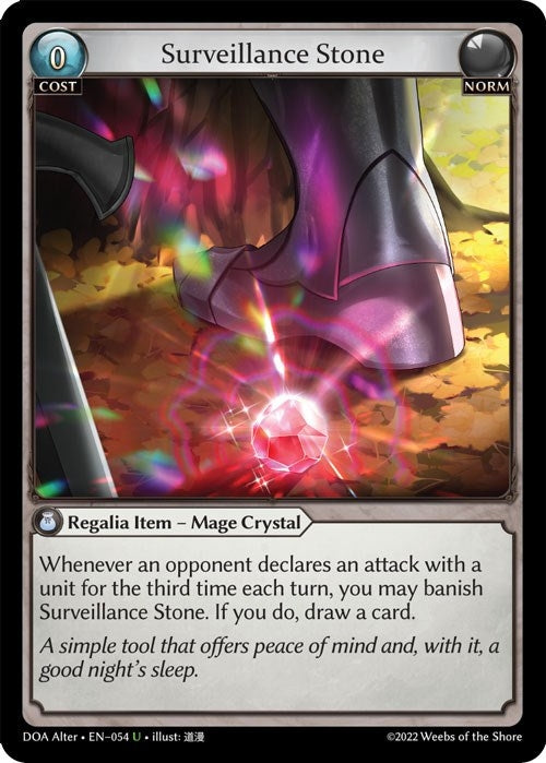 Image for Surveillance Stone (054) (Dawn of Ashes Alter Edition) - Grand Archive TCG
