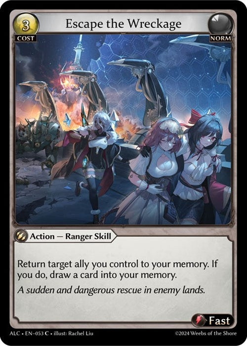 Image for Escape the Wreckage (053) (Alchemical Revolution) - Grand Archive TCG